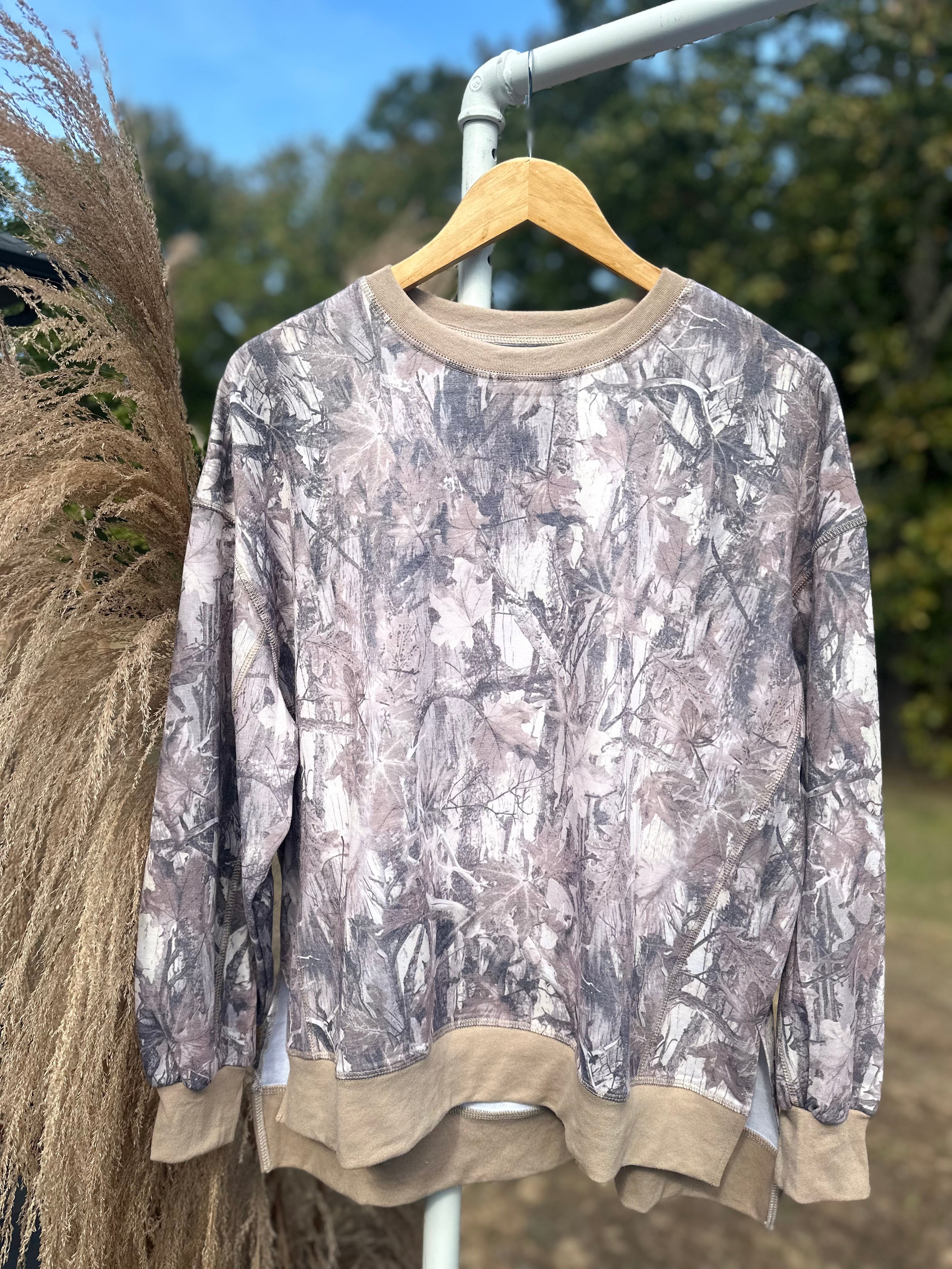 Camo Long Sleeve Pullover