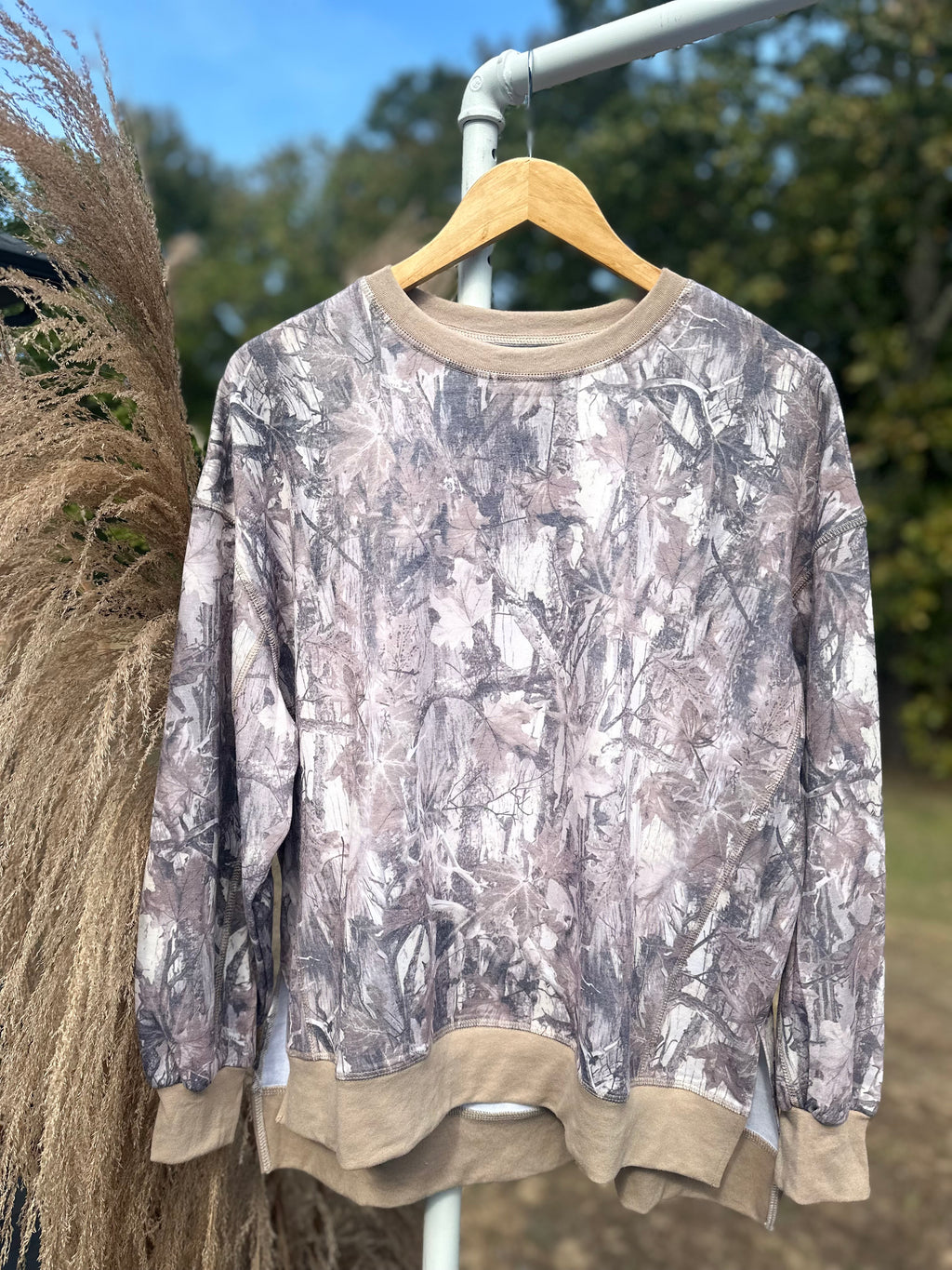 Camo Long Sleeve Pullover