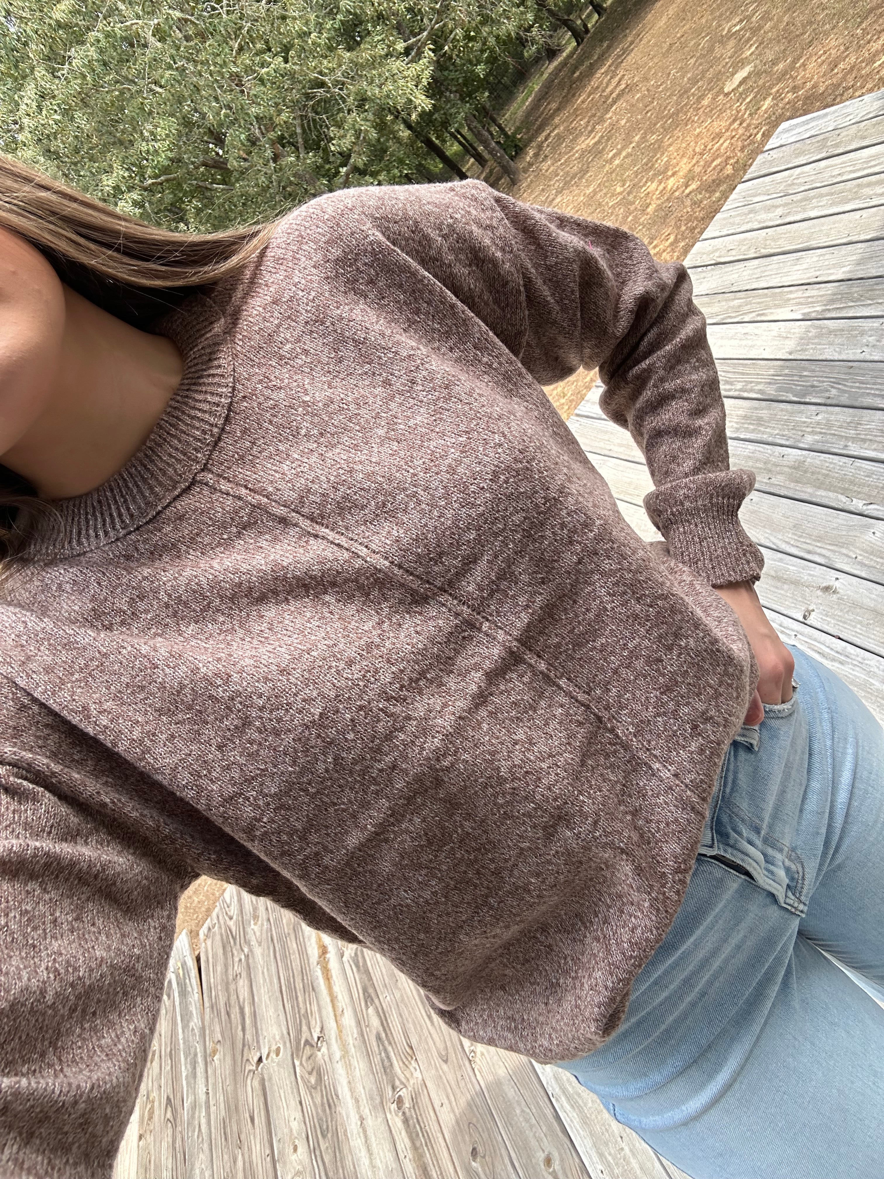 The Ashlyn Sweater In Chestnut