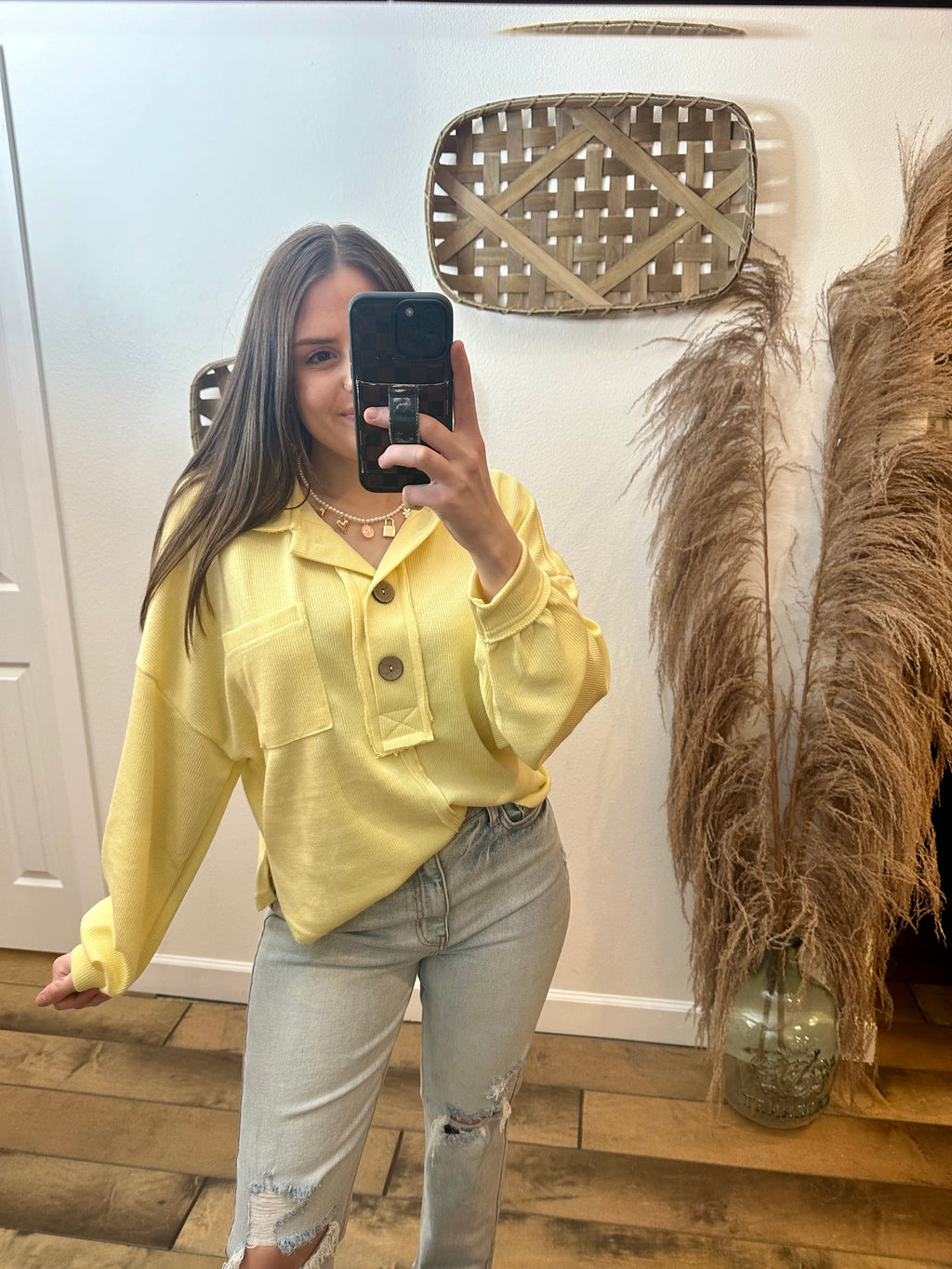 The Ashton Yellow Knit Top