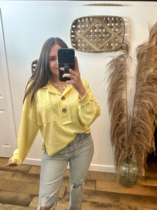 The Ashton Yellow Knit Top