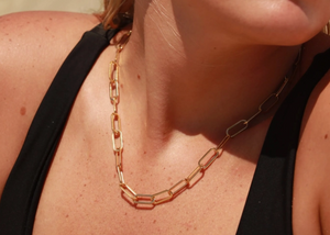 Gold Paperclip 6mm Chain