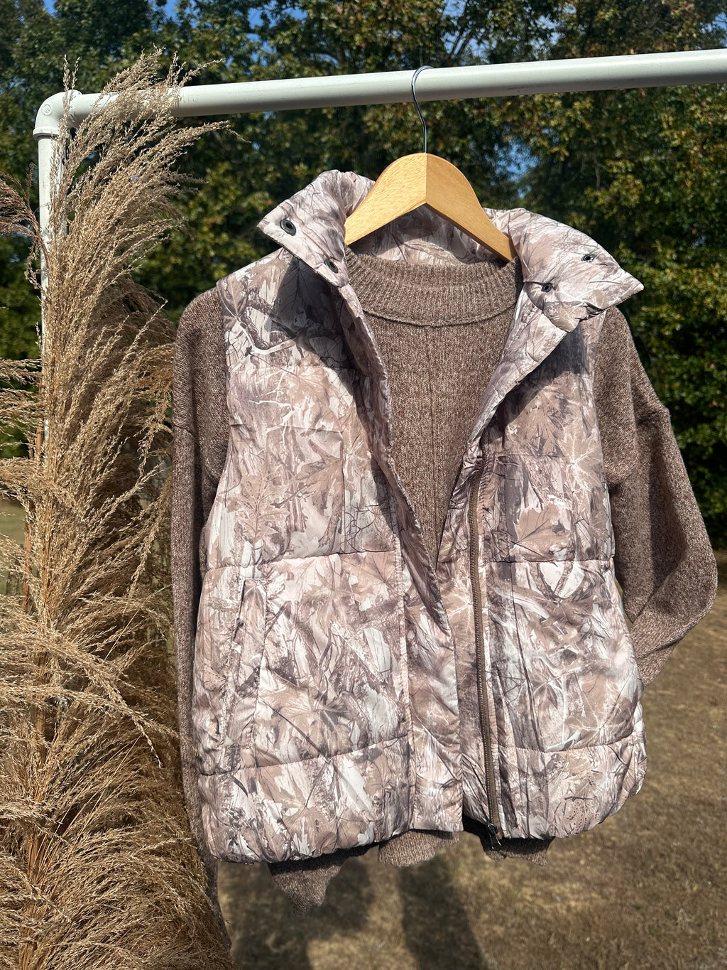 Camo Puffer Vest