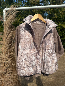 Camo Puffer Vest