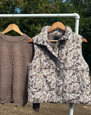 Duck Camo Puffer Vest