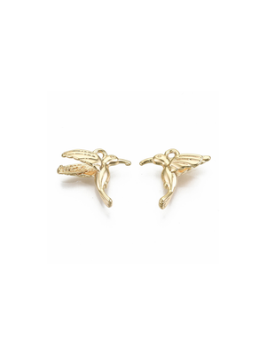 Gold Hummingbird Charm