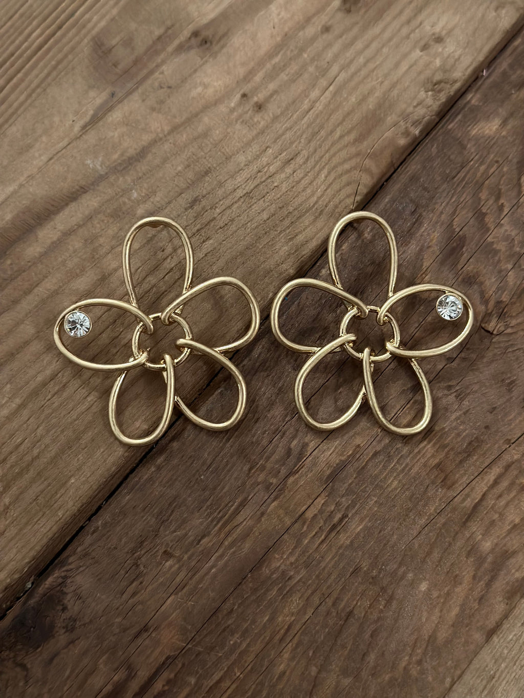 Gold Daisy Earrings