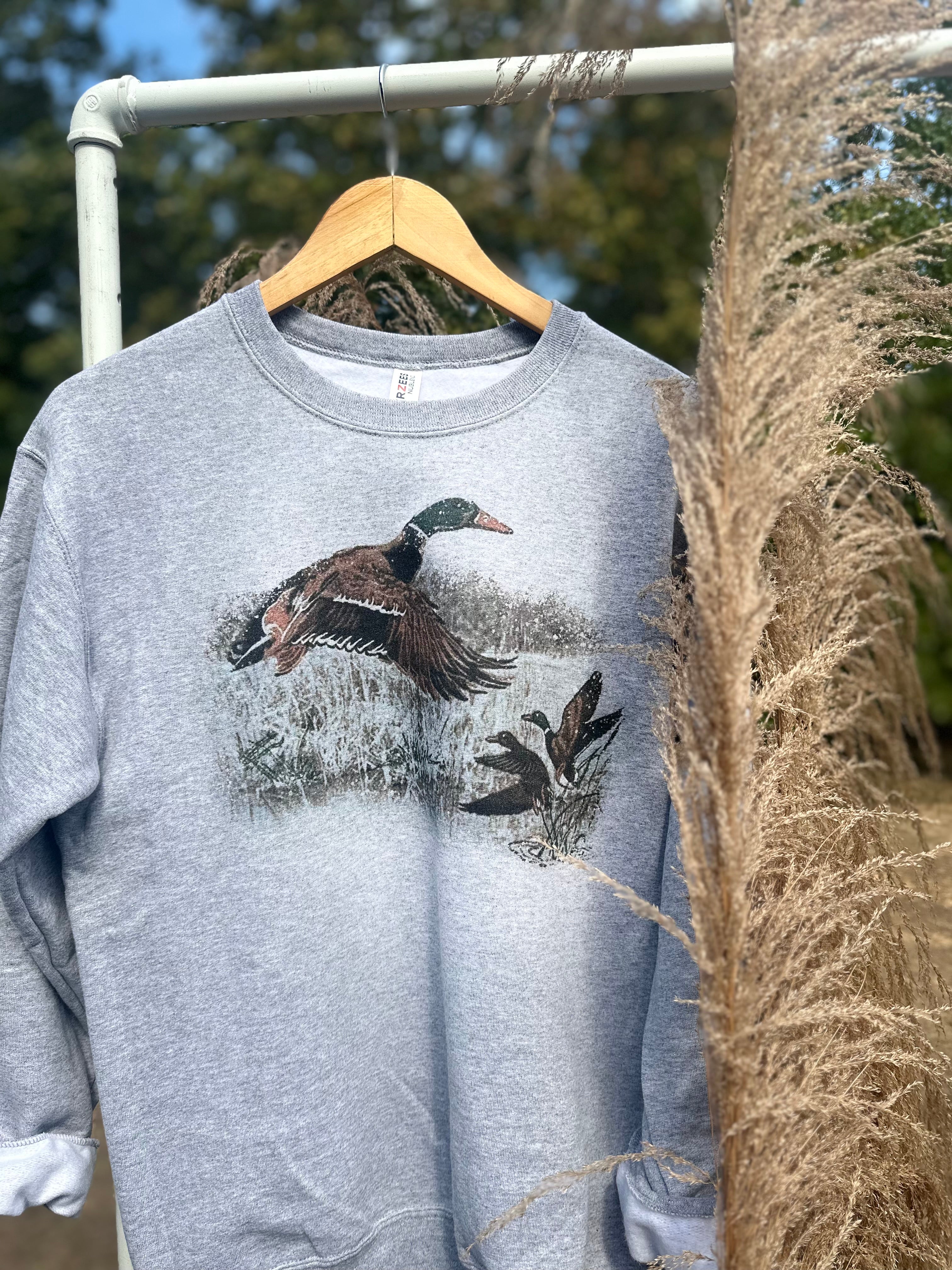 Retro Duck Scene Sweatshirt