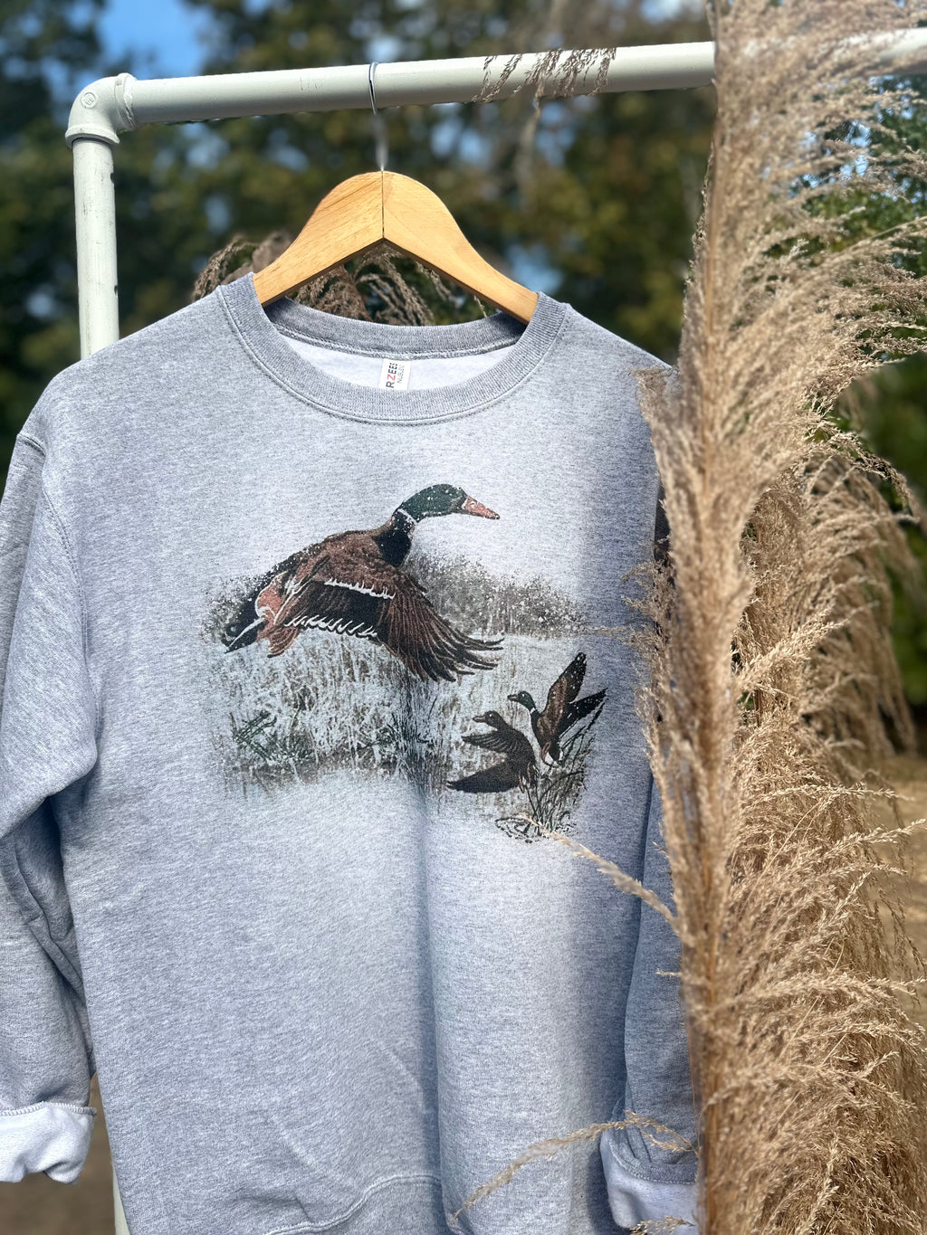 Retro Duck Scene Sweatshirt