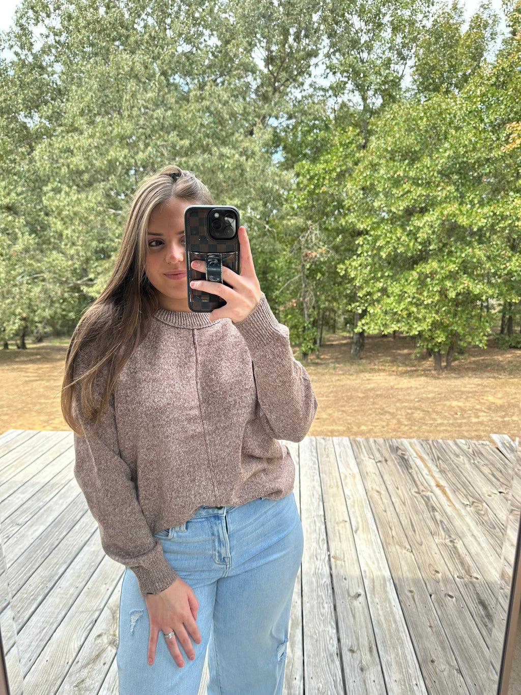 The Ashlyn Sweater In Chestnut
