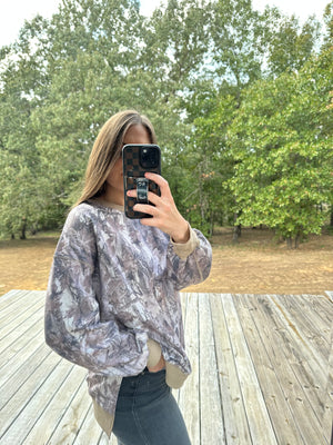 Camo Long Sleeve Pullover