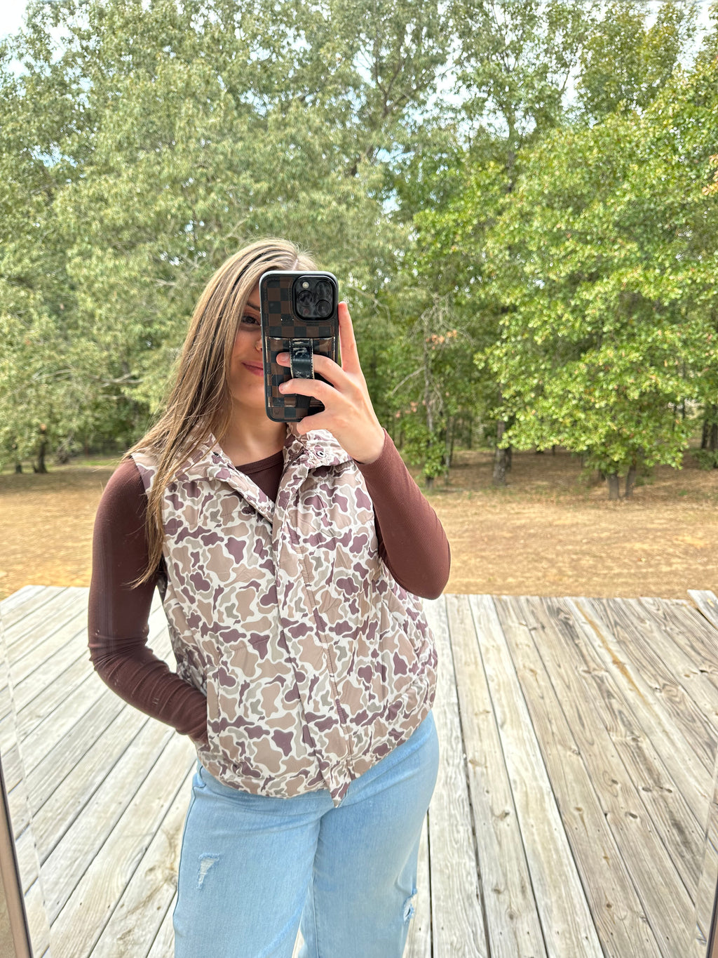 Duck Camo Puffer Vest