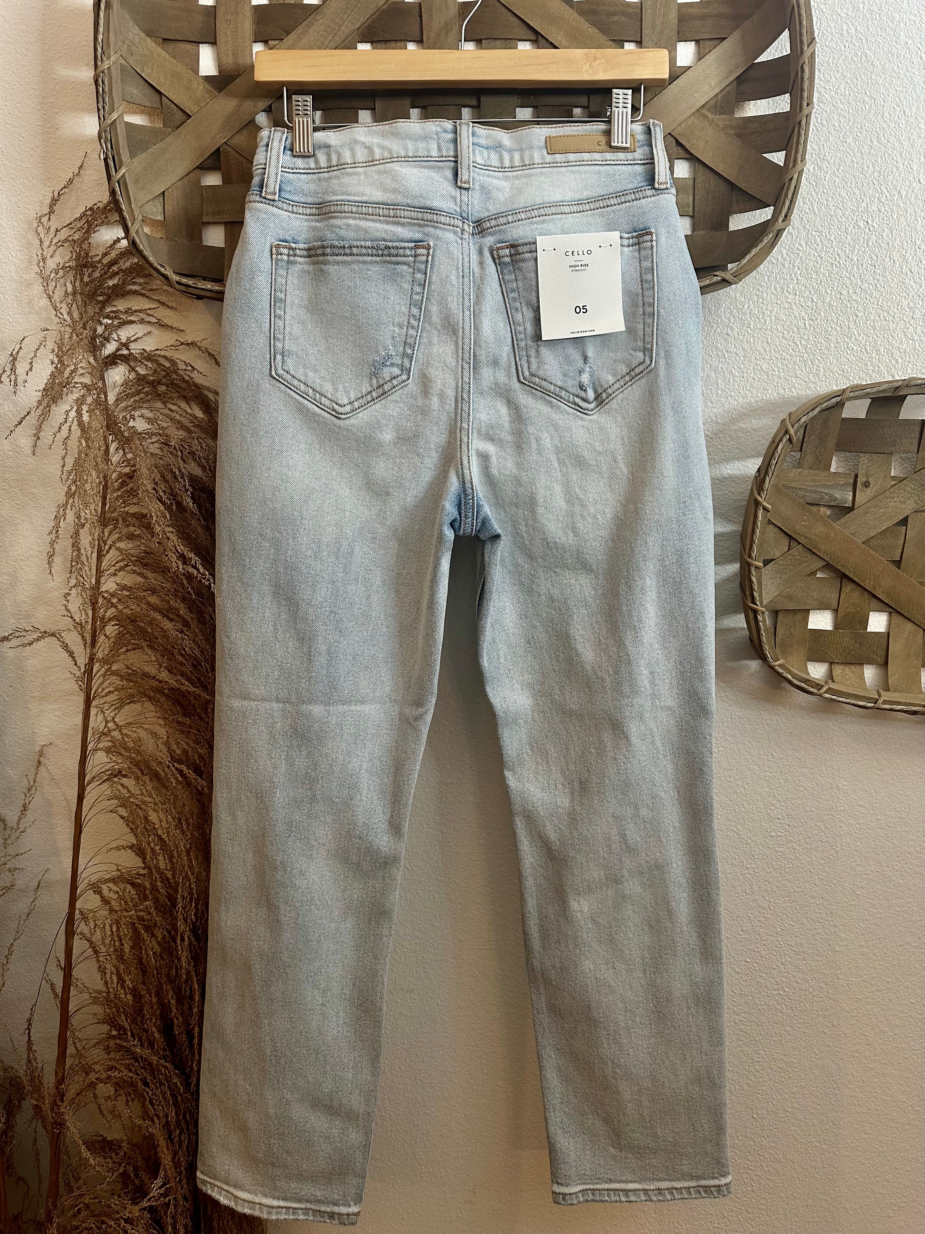 Truitt Distressed Straight Leg Jeans