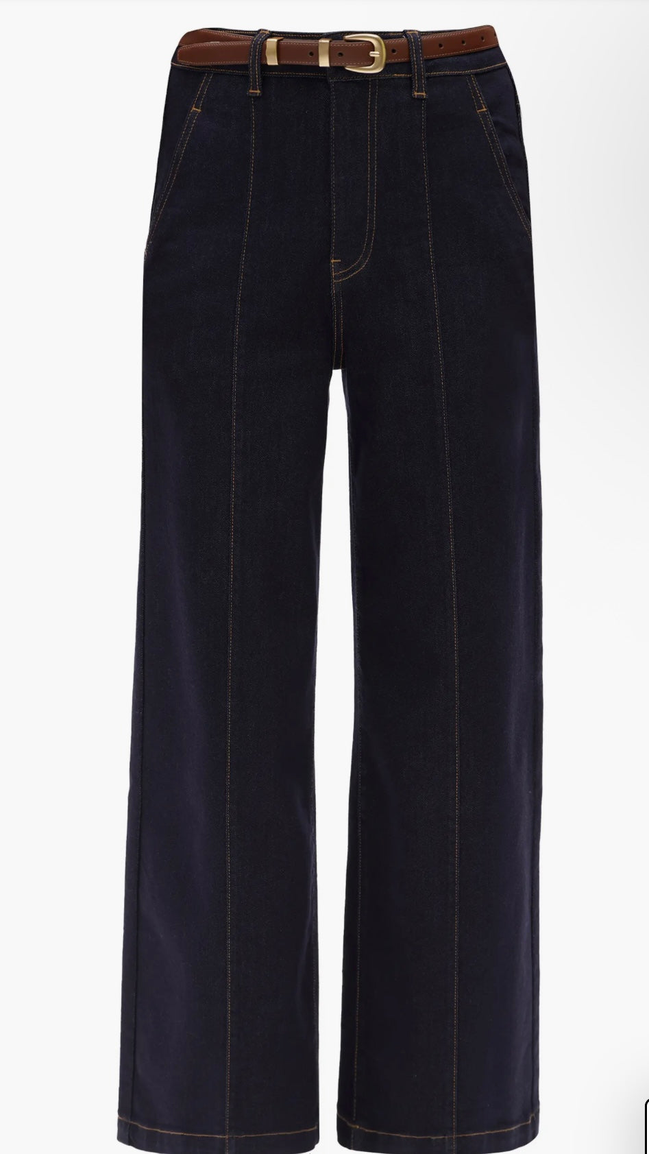 Dark Wash Denim Trousers