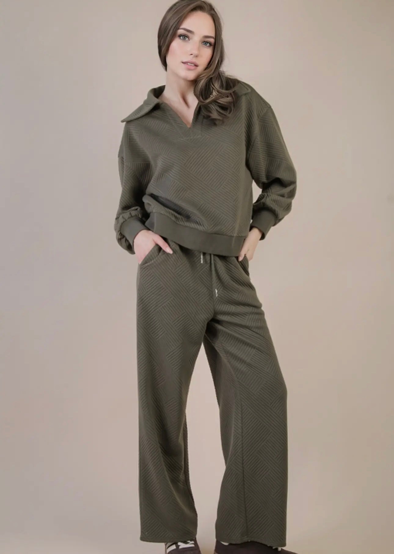 Olive Luxe Pants Set