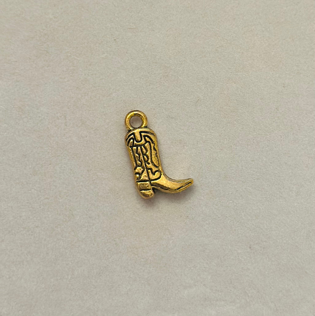 Gold Mini Boot Charm