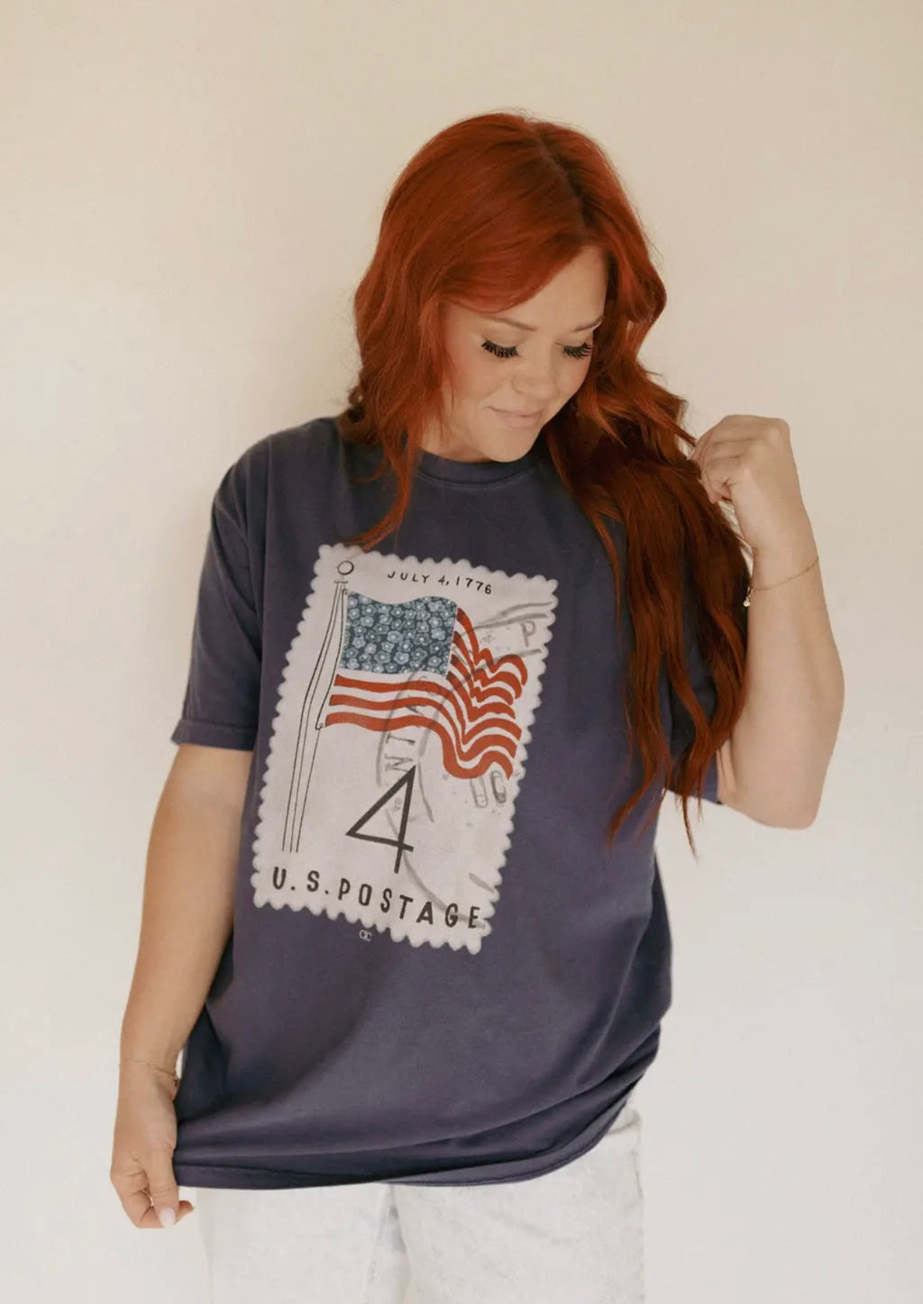 Patriotic Stamp Tee