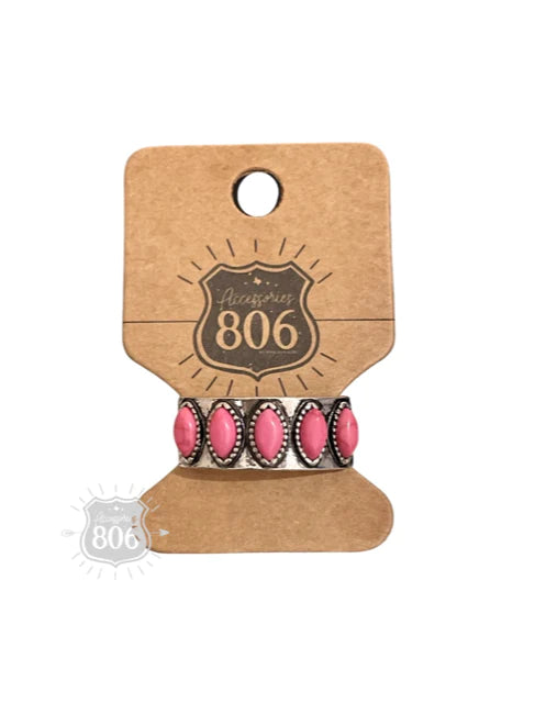 Pink Faux Stone Ring