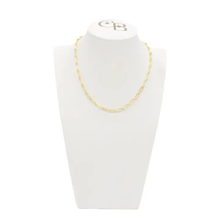 Gold Paige Paperclip Chain