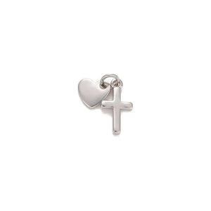 Heart & Cross Charm
