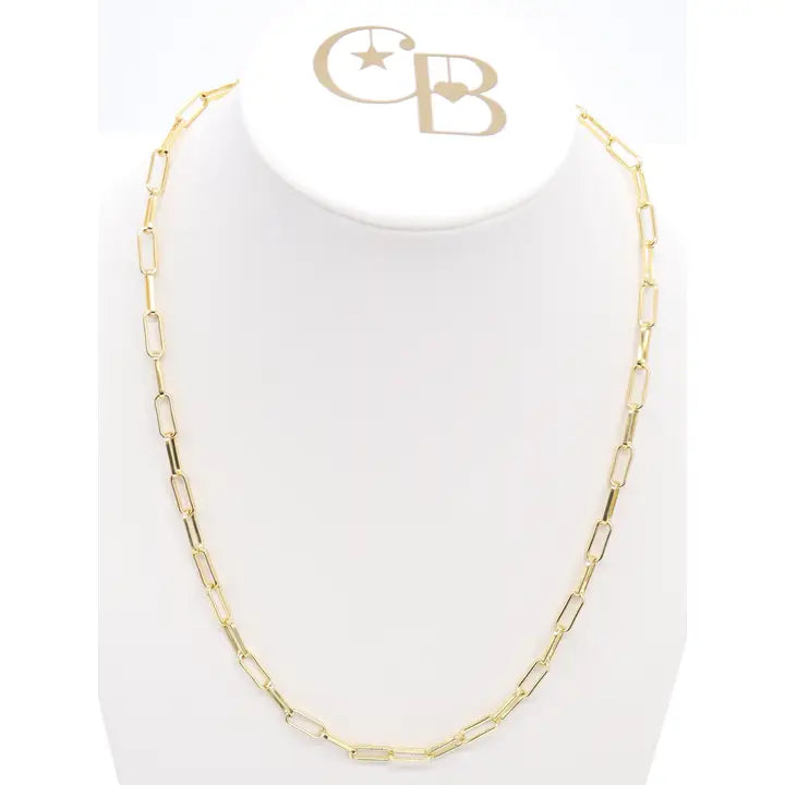 Gold Ashley Paperclip Chain