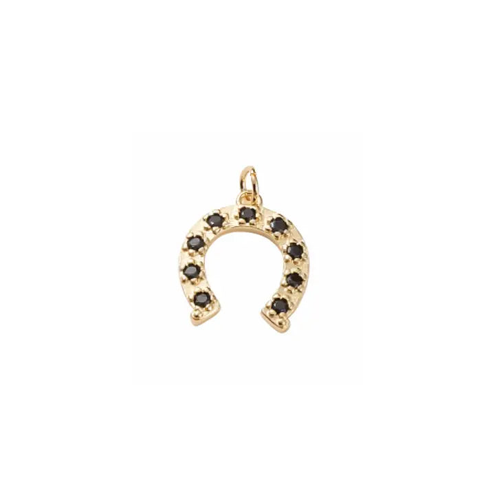 Gold Horseshoe Charm
