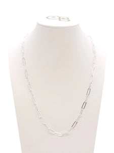 Silver Ashley Paperclip Chain