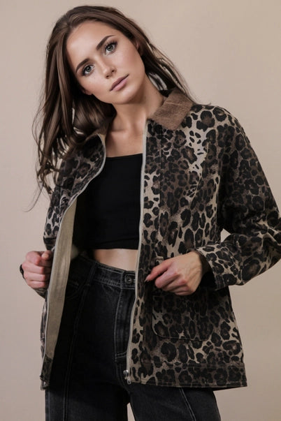 Cozy With You Leopard Jacket