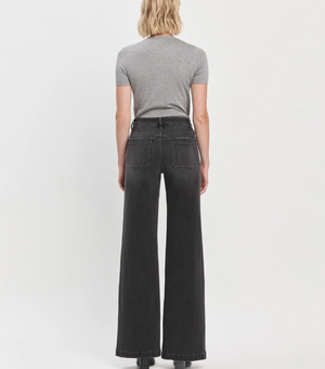 Black Denim Flares