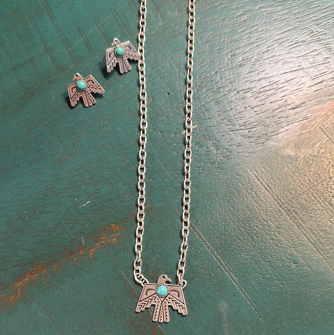 Thunderbird Necklace & Earrings