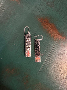 Sterling Silver Hammered Cross Earrings