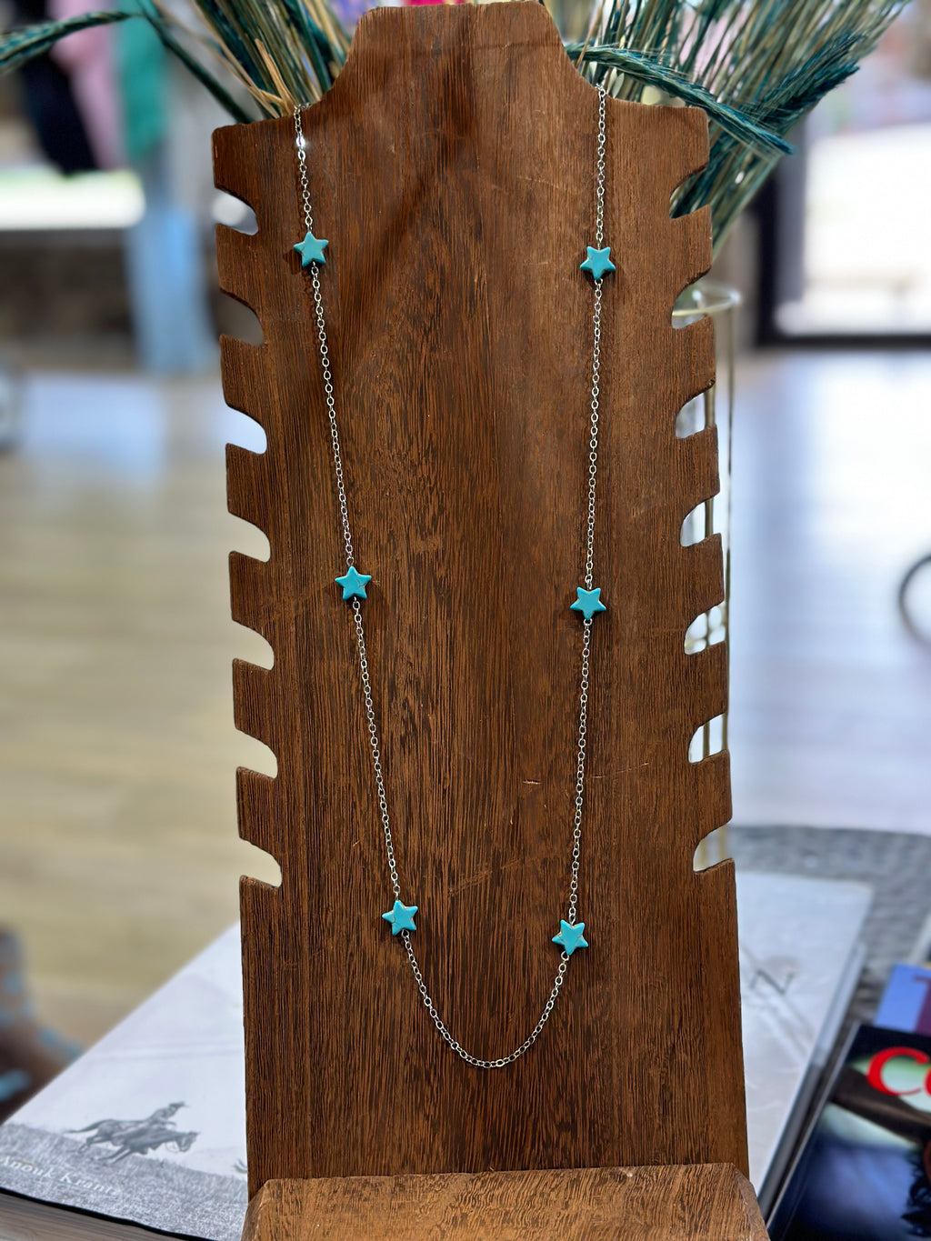 Turquoise Star Statement Necklace
