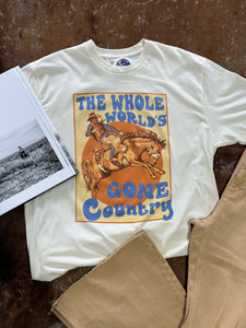 The Whole Worlds Gone Country Graphic Tee-Plus