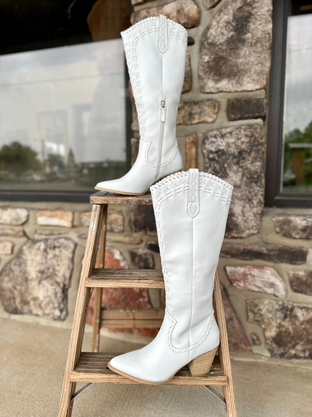 The Jacelyn White Boot