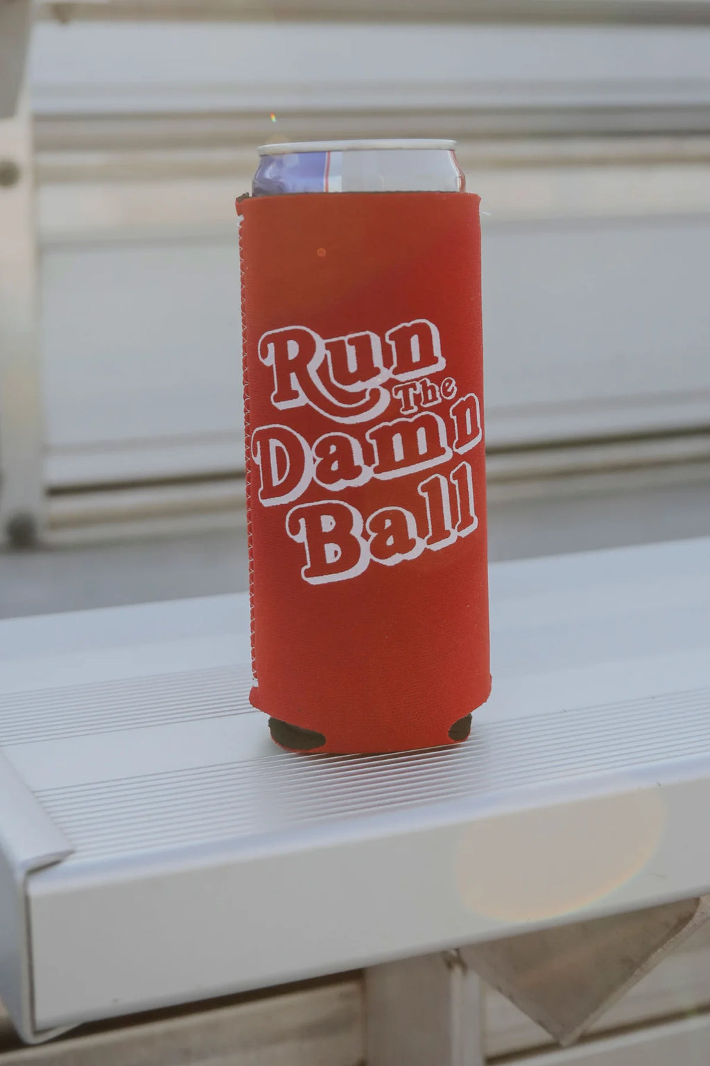 Run The Damn Ball Tall Koozie