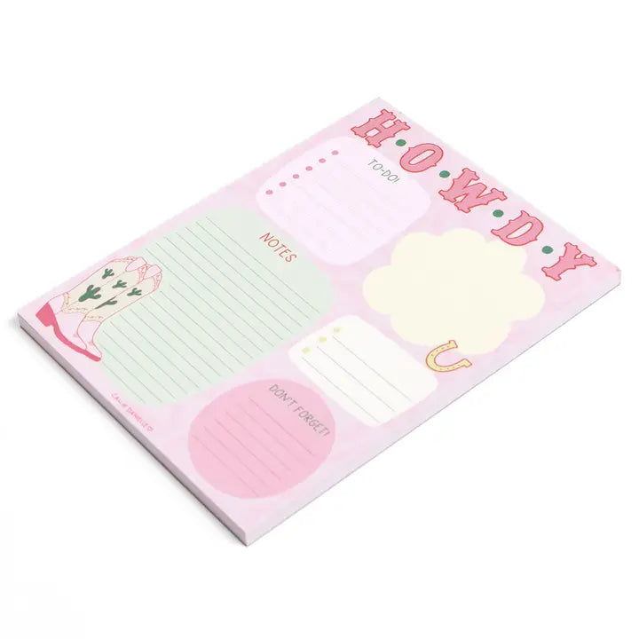 Howdy Western Notepad