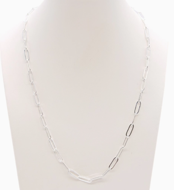 Silver Paperclip Chain