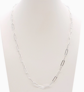 Silver Paperclip Chain