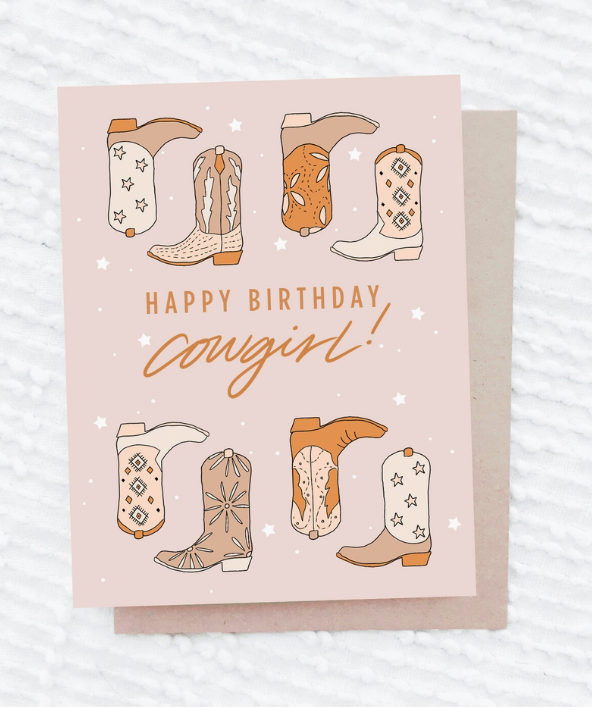 Happy Birthday Cowgirl Card