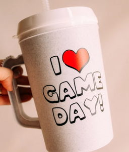 "I Heart Game Day!"- Insulated Tumbler