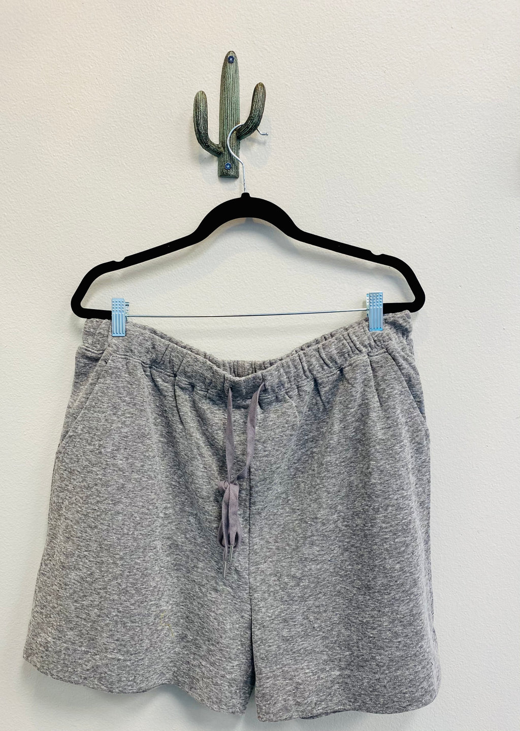 Grey Plus Size Lounge Shorts