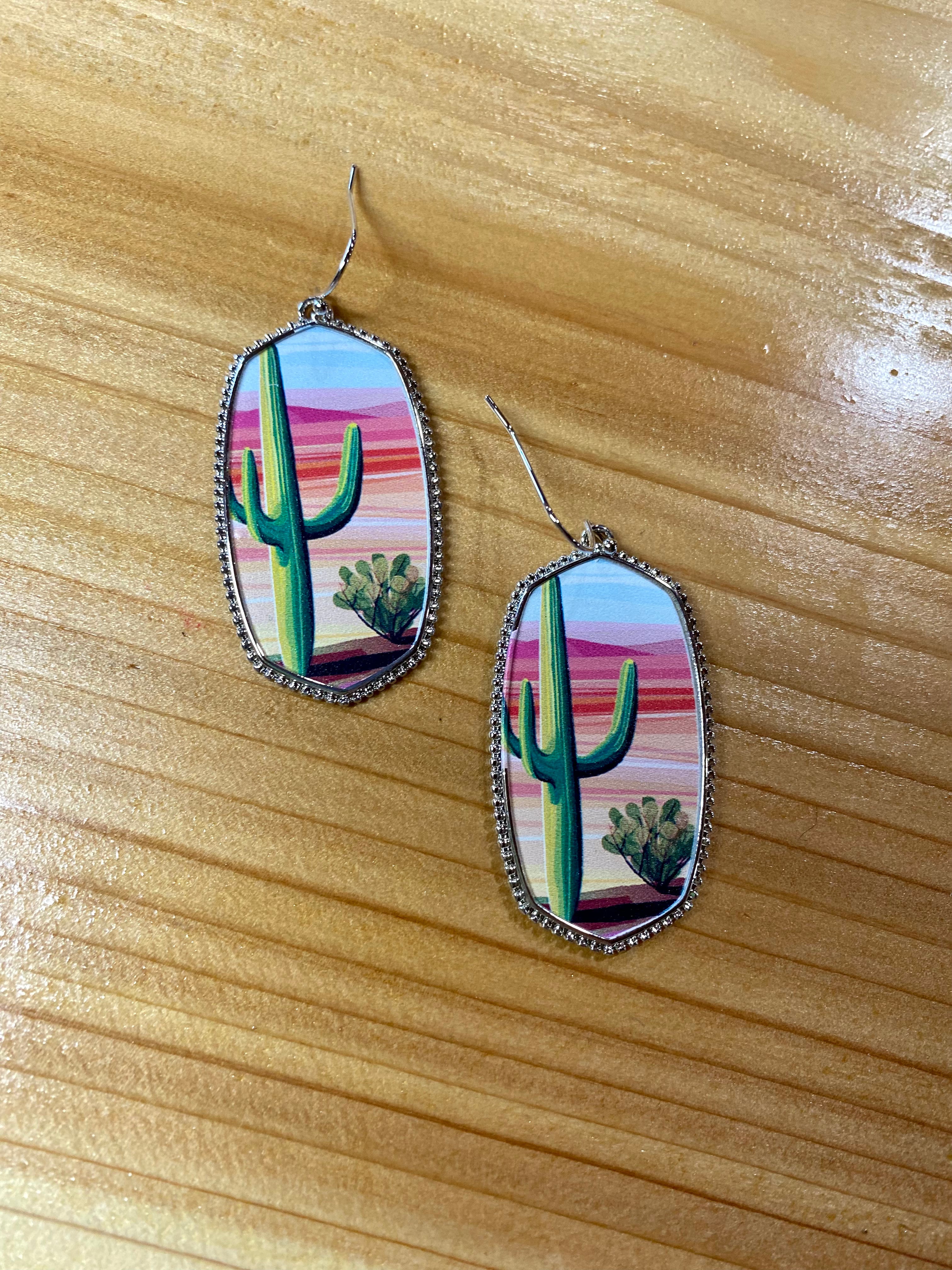 Cactus Sunrise Earrings
