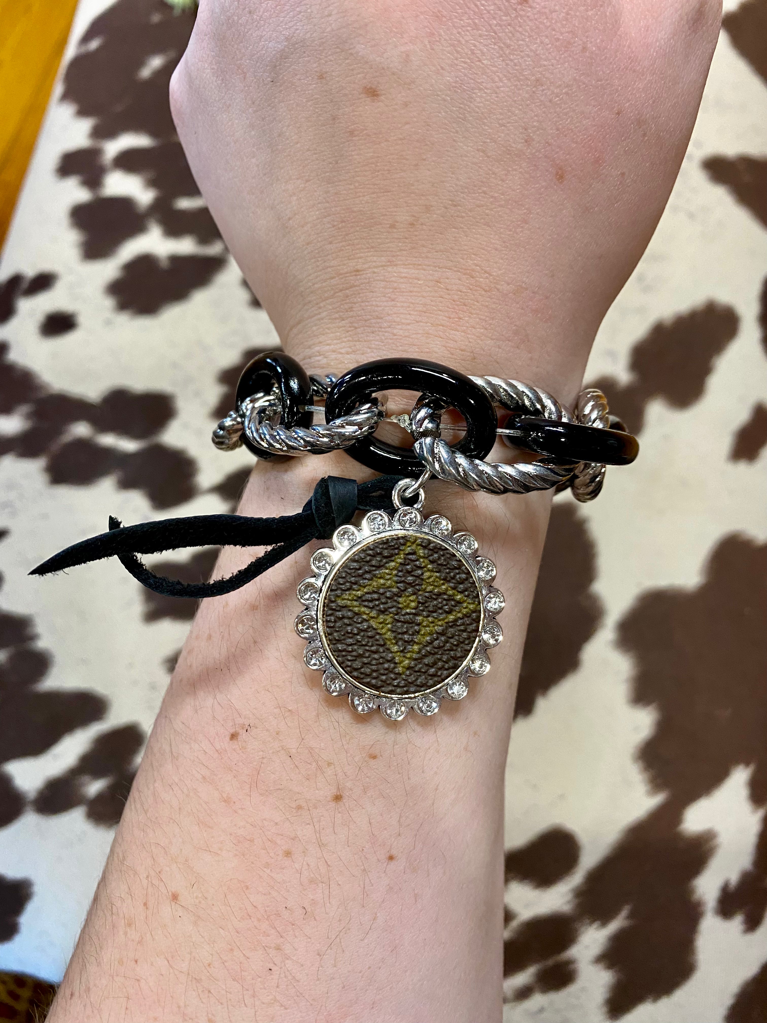 Up Cycled Gunmetal Chain Bracelet