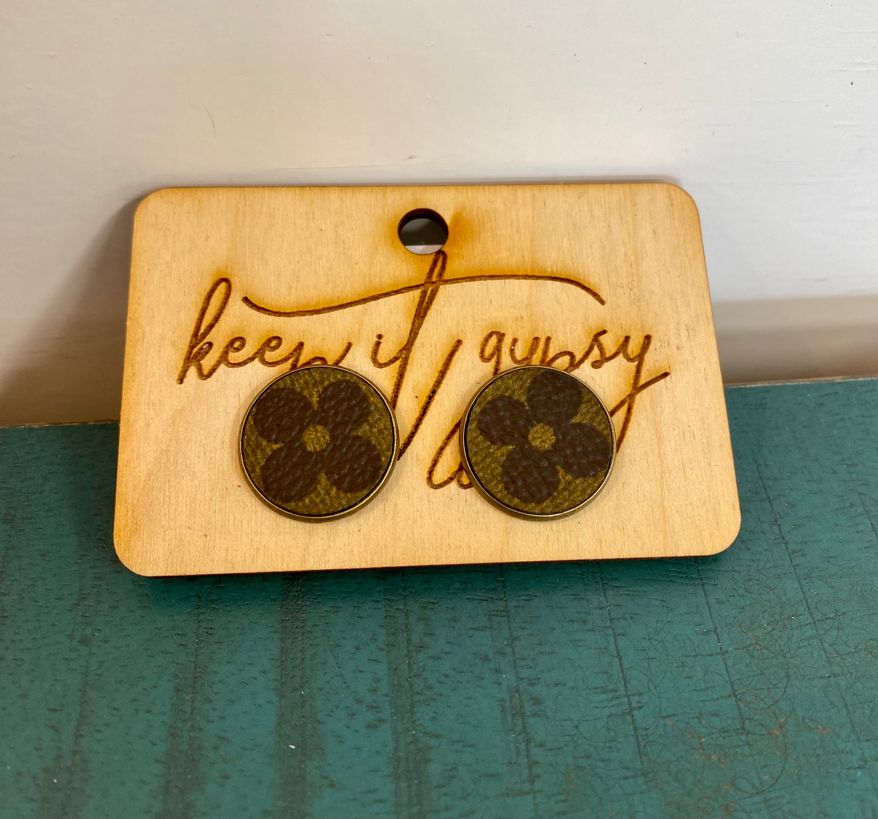 Up Cycled LV Studs