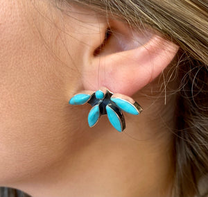 Turquoise Blossom Earrings