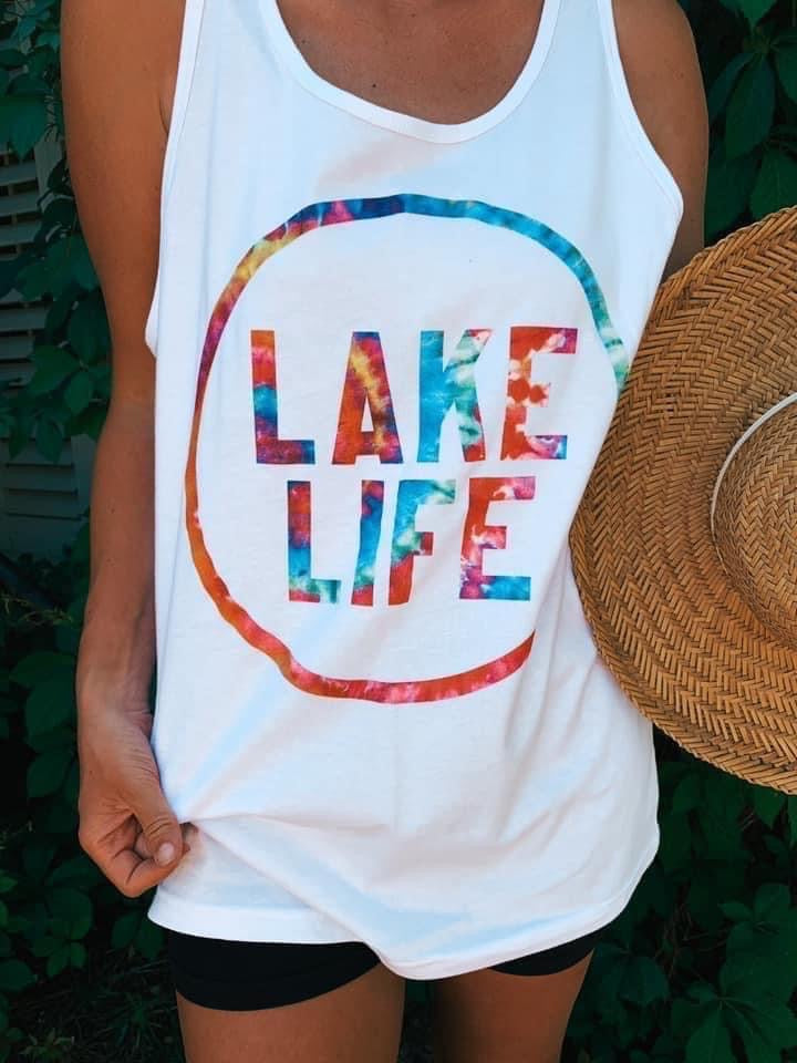Lake Life Tie Dye Tank