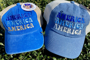 America Embroidered Cap