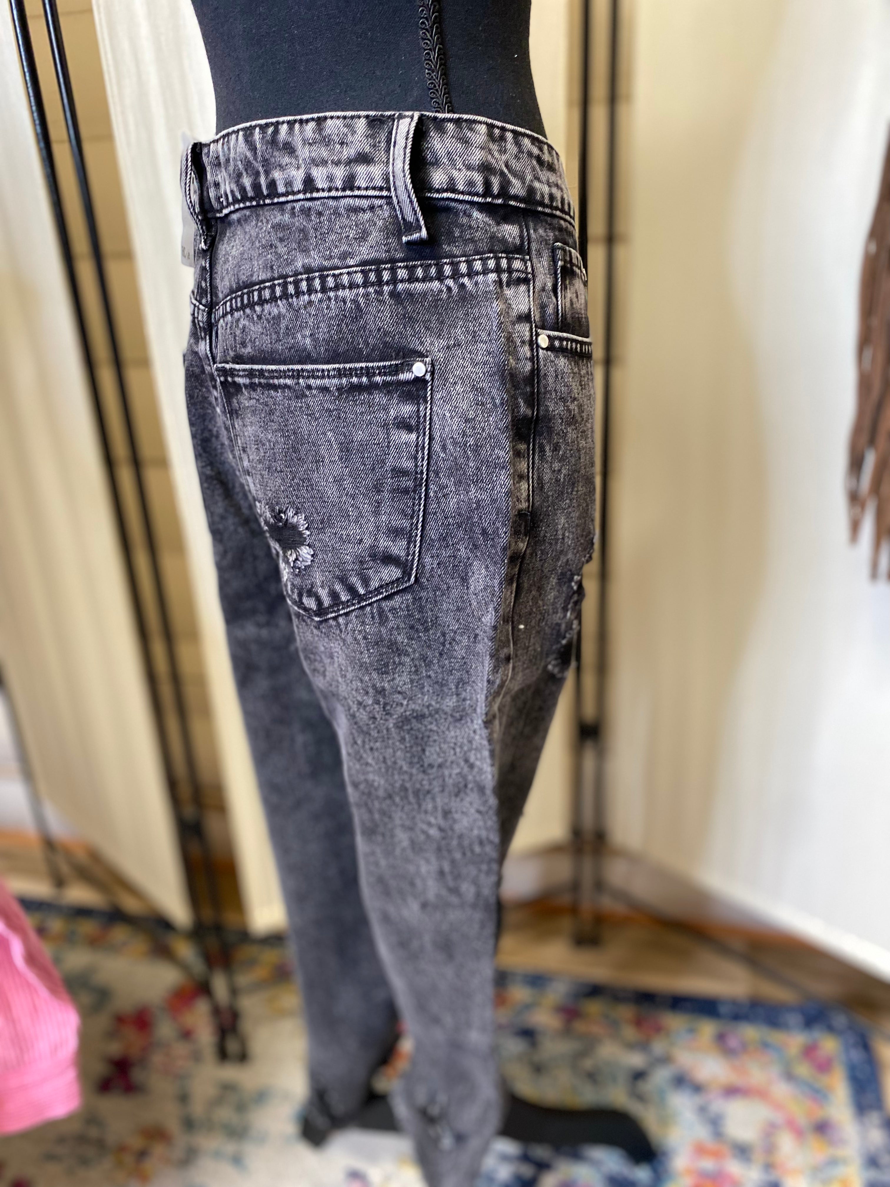 Distressed GF Cut Jeans